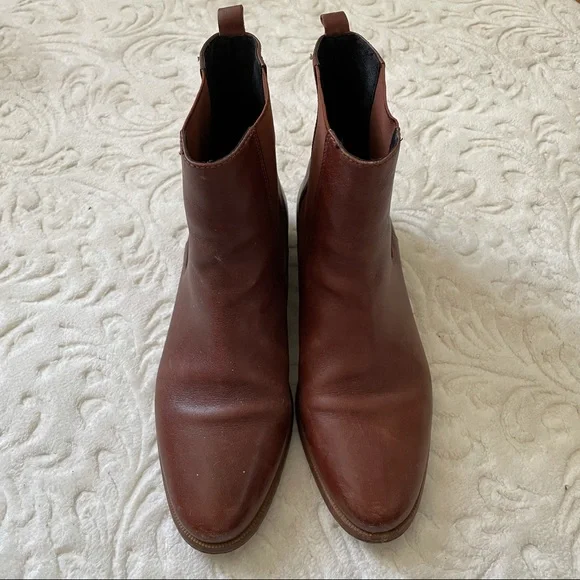 Coach Brown Leather Chelsea Boots - Picture 6 of 9